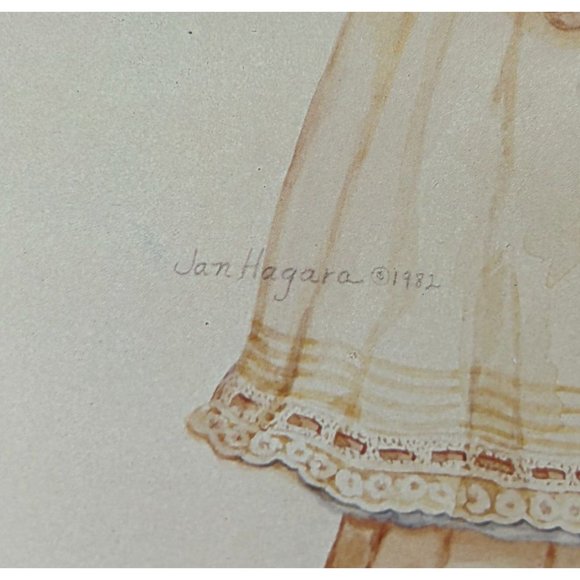 Vintage 1984 The Heirloom Tradition Victoria's Easter Tin Tray Jan Hagara - Picture 8 of 11